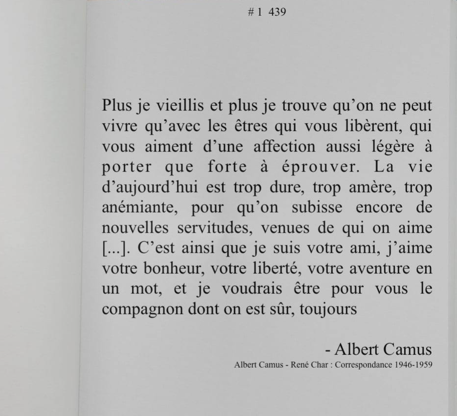 Citation d'Albert Camus