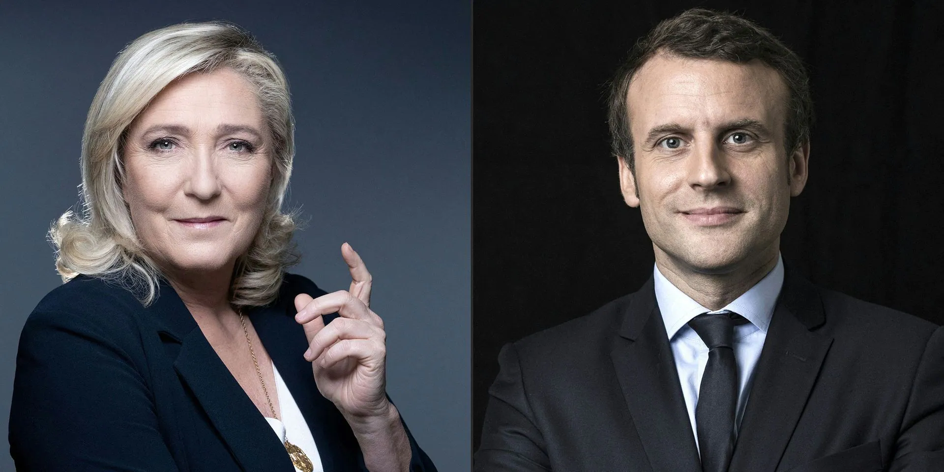 Macron et Le Pen présidentielles 2022